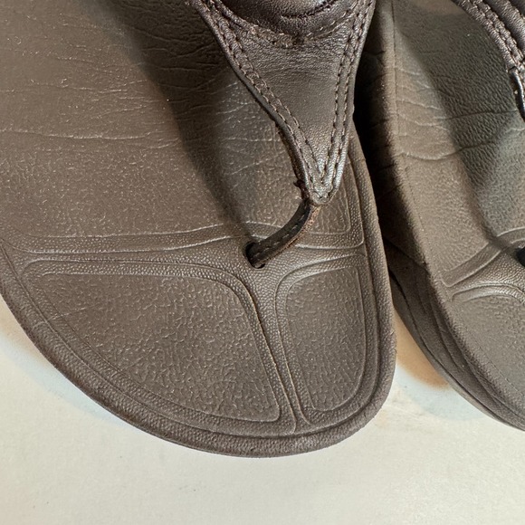 FitFlop Walkstar Brown Sandals  Toe Post Thongs Womens 7‎ - Picture 4 of 16